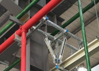 渠县该抗震支架的整体式支吊架结构协调性好
